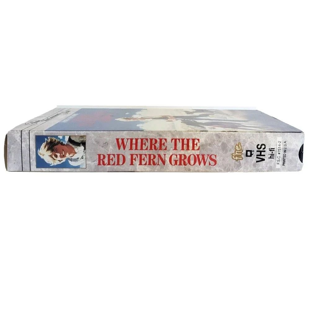 Where The Red Fern Grows VHS Video Family Movie Film w/ James Whitmore 1974